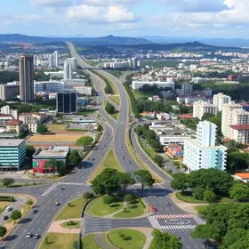 obras viárias em Curitiba