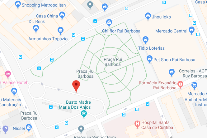 Praça Rui Barbosa Curitiba Mapa